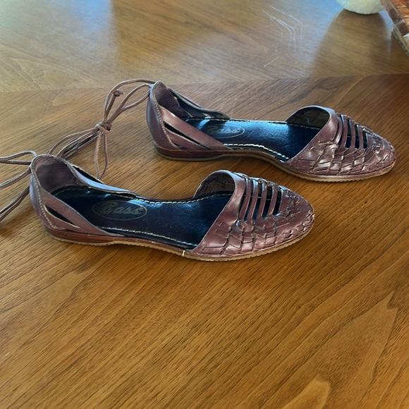 Vintage Bass Lace Up Espadrilles flats Sandals Made in Brazil - Picture 3 of 7